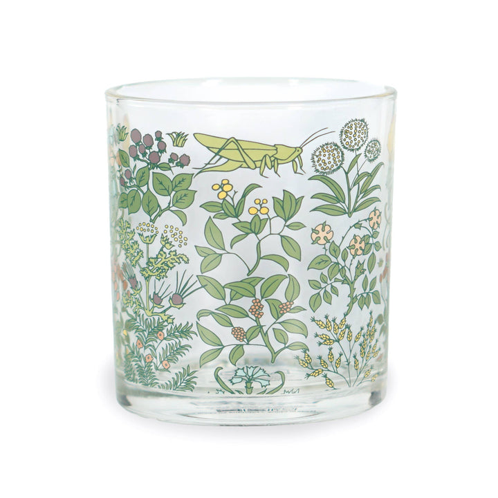 Vintage Botanical Glass Tumbler – Apothecary Garden