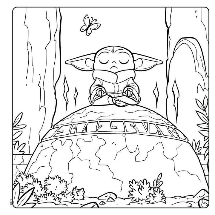 Star Wars The Mandalorian: Grogu Cozy Coloring by Editors of Thunder Bay Press