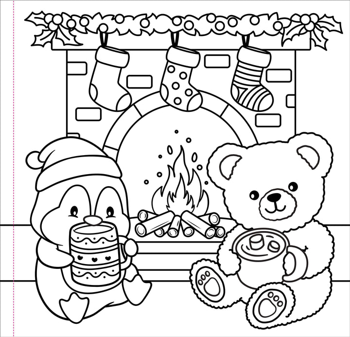 Color Me Cozy Christmas Adult Coloring Book