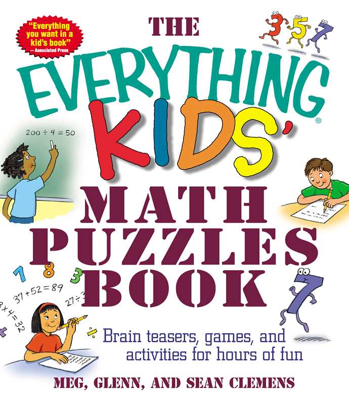 Everything Kids' Math Puzzles Book by Meg Clemens