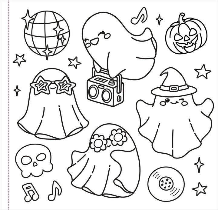 Color Me Spooky Halloween Adult Coloring Book