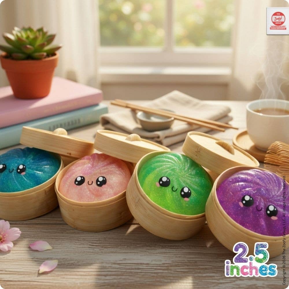 Mystery Glitter Dumpling Mini Squishies - 48 pc PDQ (2.5")