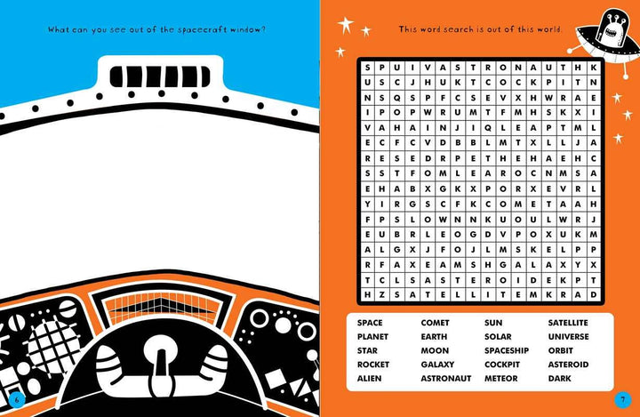 Brain Boosters Space Puzzles Learning Activity Book for Kids by Vicky Barker