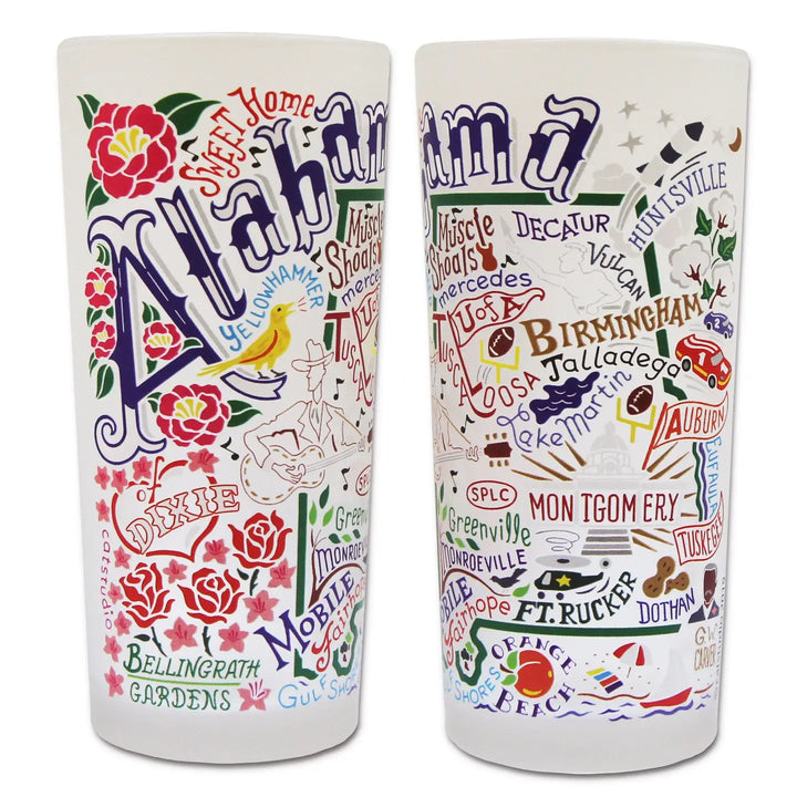 Frosted Drinking Glasses (Set of 2)
