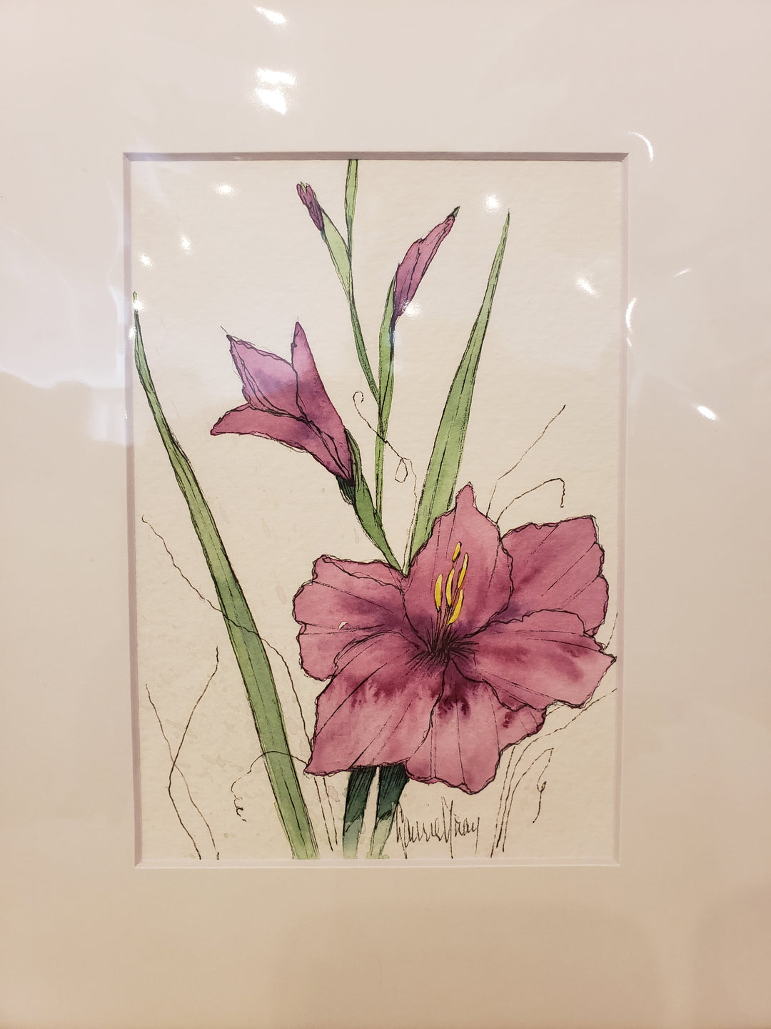 Matted Original Paintings by Laurie Gray