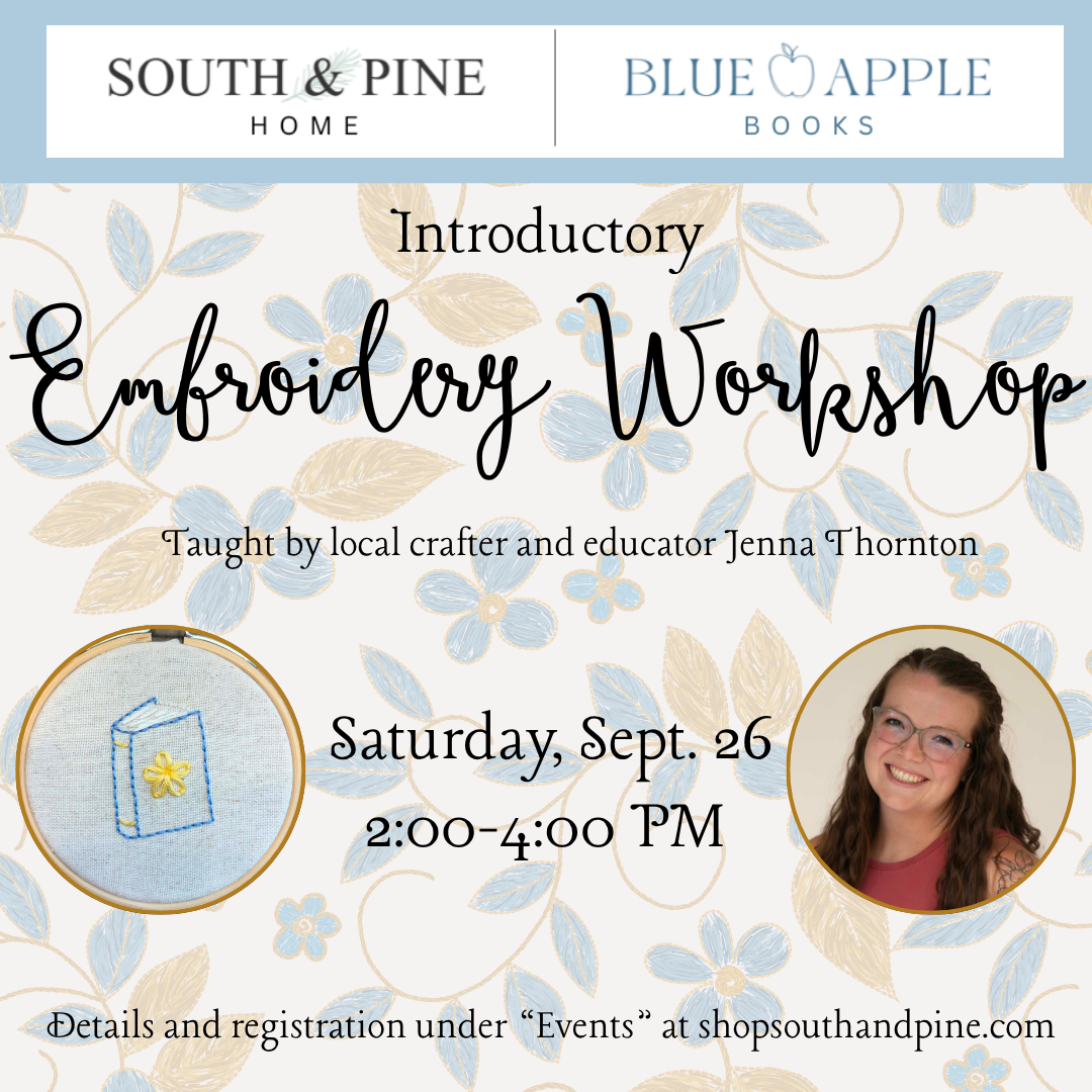 Introductory Embroidery Workshop - September 26, 2026