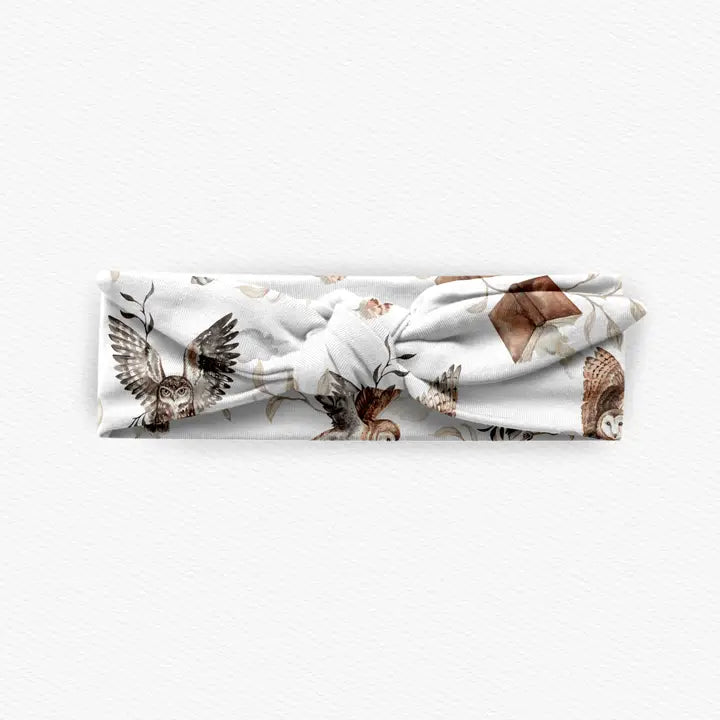 Feathers and Fables（Owl）Tencel™ Modal Baby Zipper Romper Pajamas–Unisex