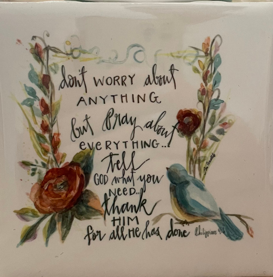 Decorative Ceramic Tile by From the Heart Art