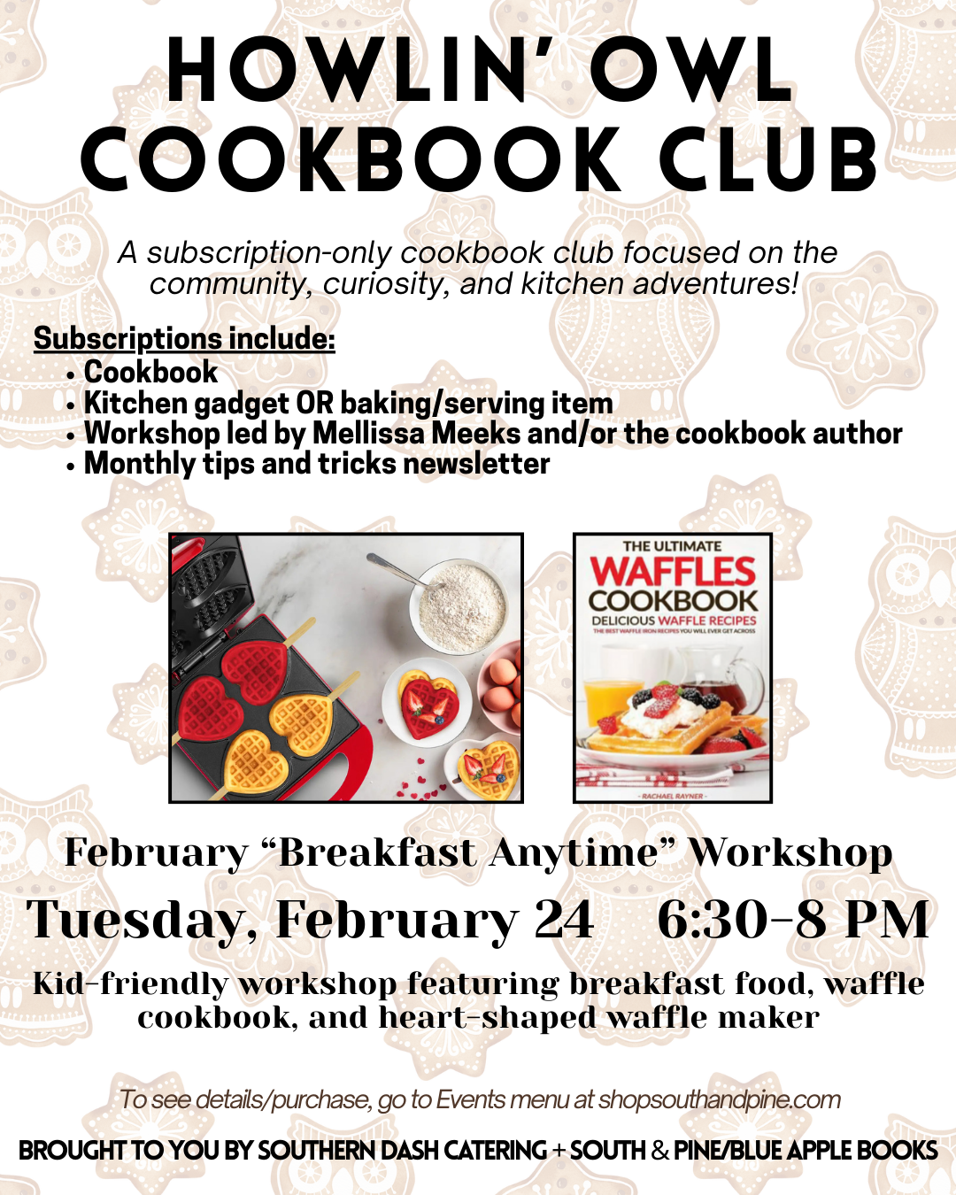 Howlin' Owl Subscription Cookbook Club - February 2026