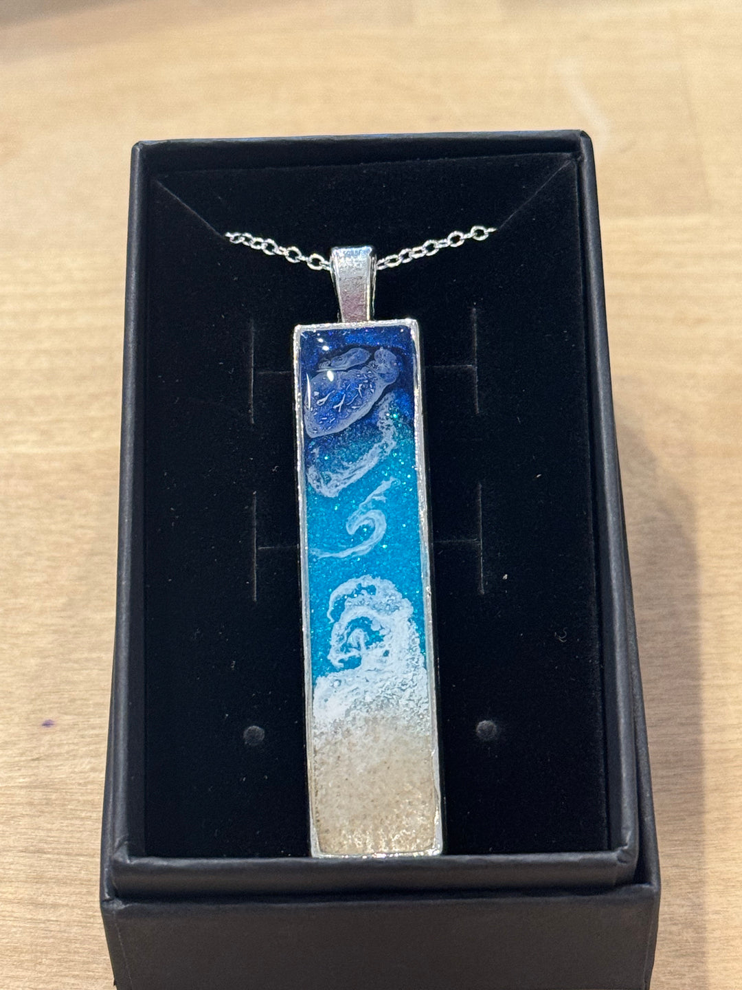 Necklace with Resin Pendant