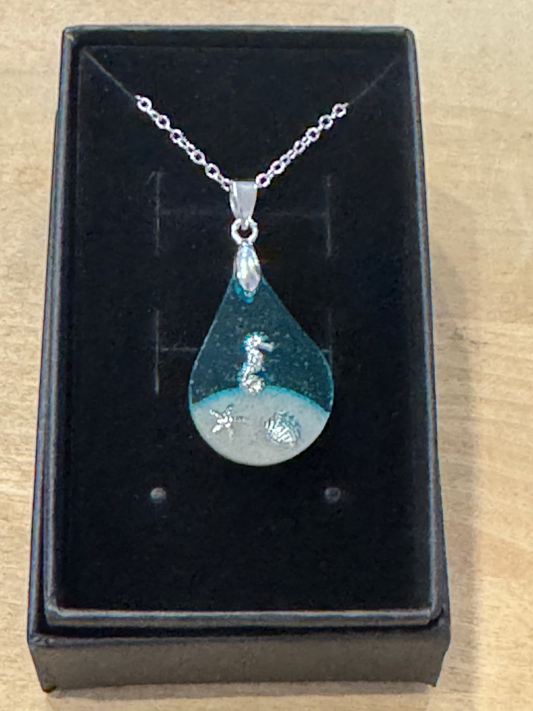 Necklace with Resin Pendant