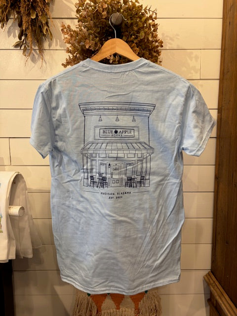 Blue Apple Books T-Shirt - Baby Blue (Multiple Styles Available)