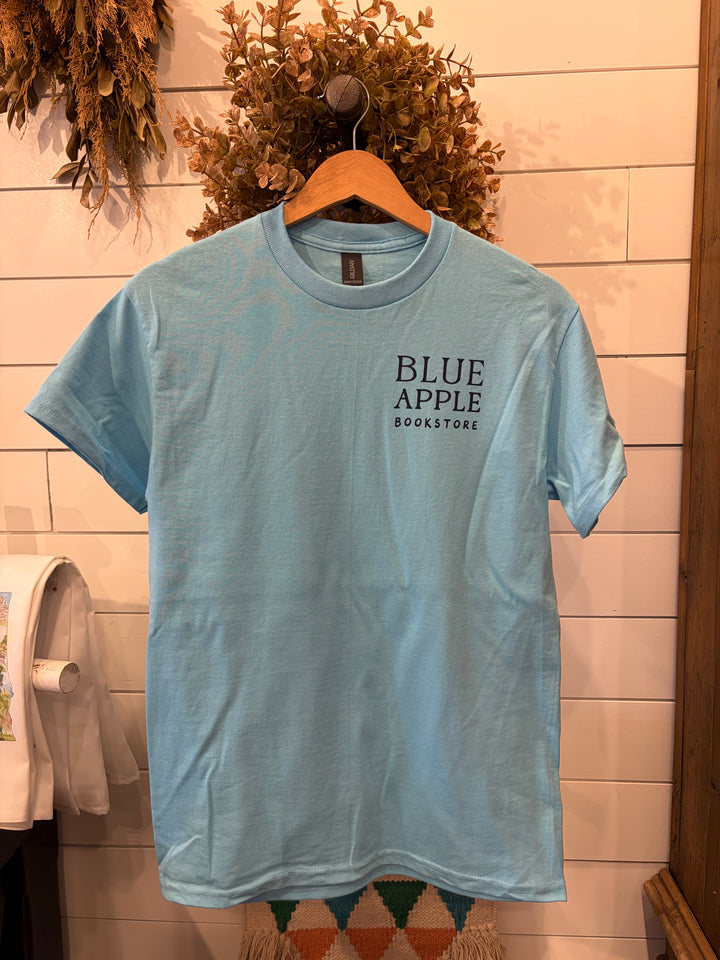 Blue Apple Books T-Shirt - Sky Blue (Multiple Styles Available)