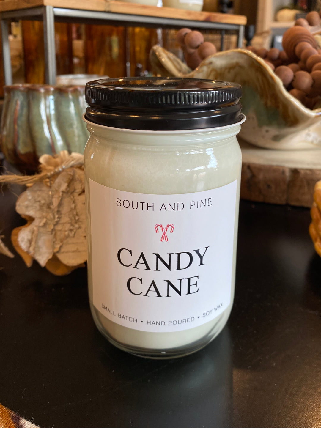 Candy Cane Signature Jar Candle