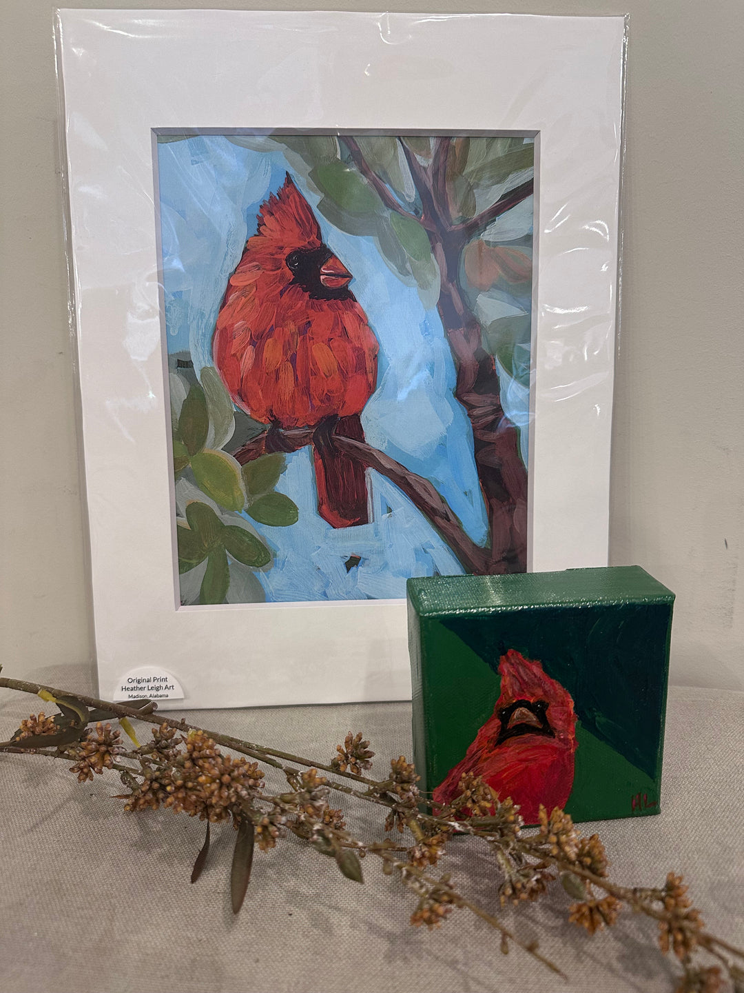 Large Cardinal - Heather Leigh Art