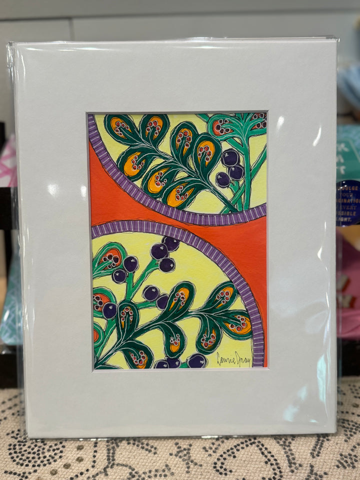 Matted Original Paintings by Laurie Gray