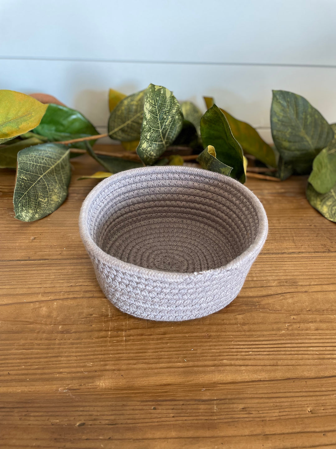 Medium Gray Woven Basket