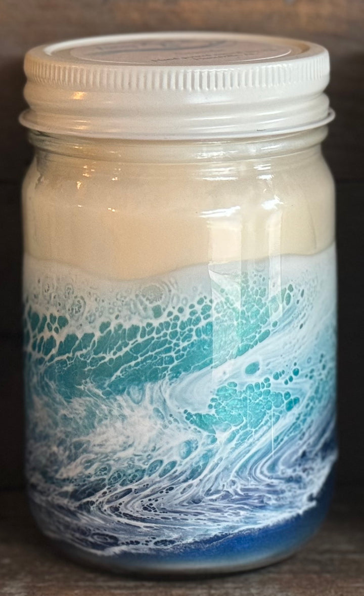 Ocean Scene Mason Jar Candle