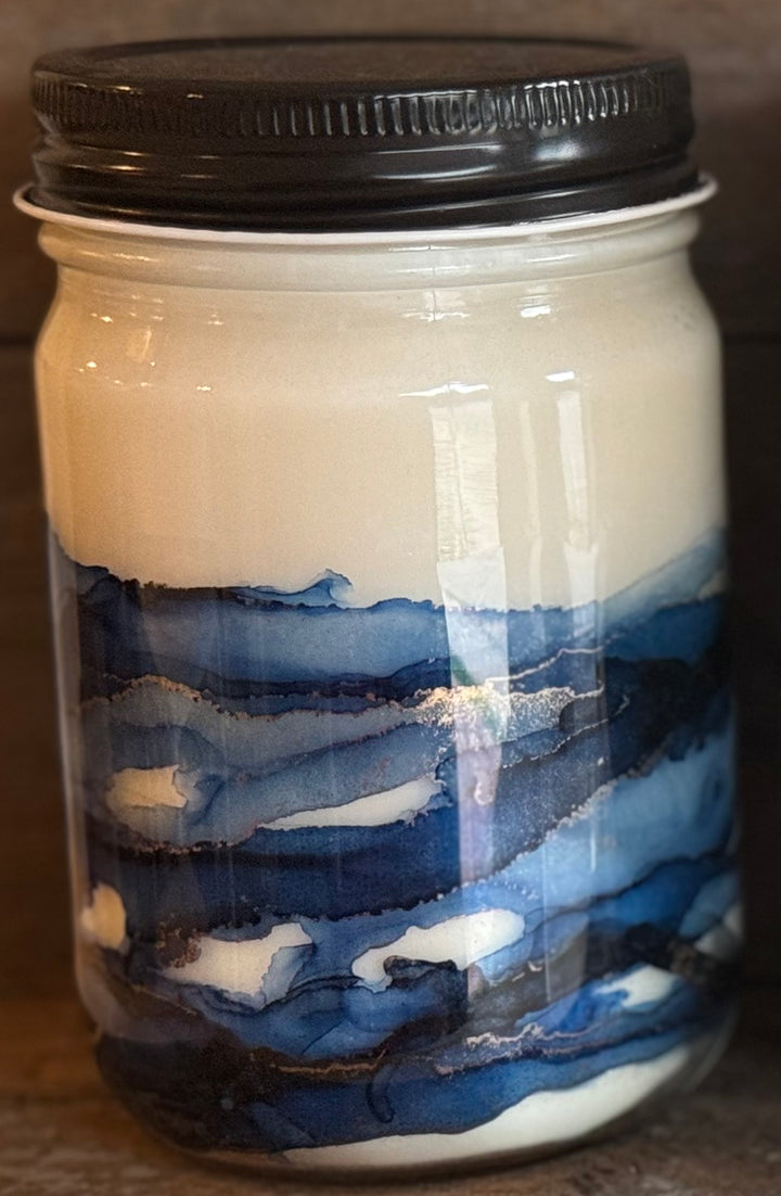 Ocean Scene Mason Jar Candle