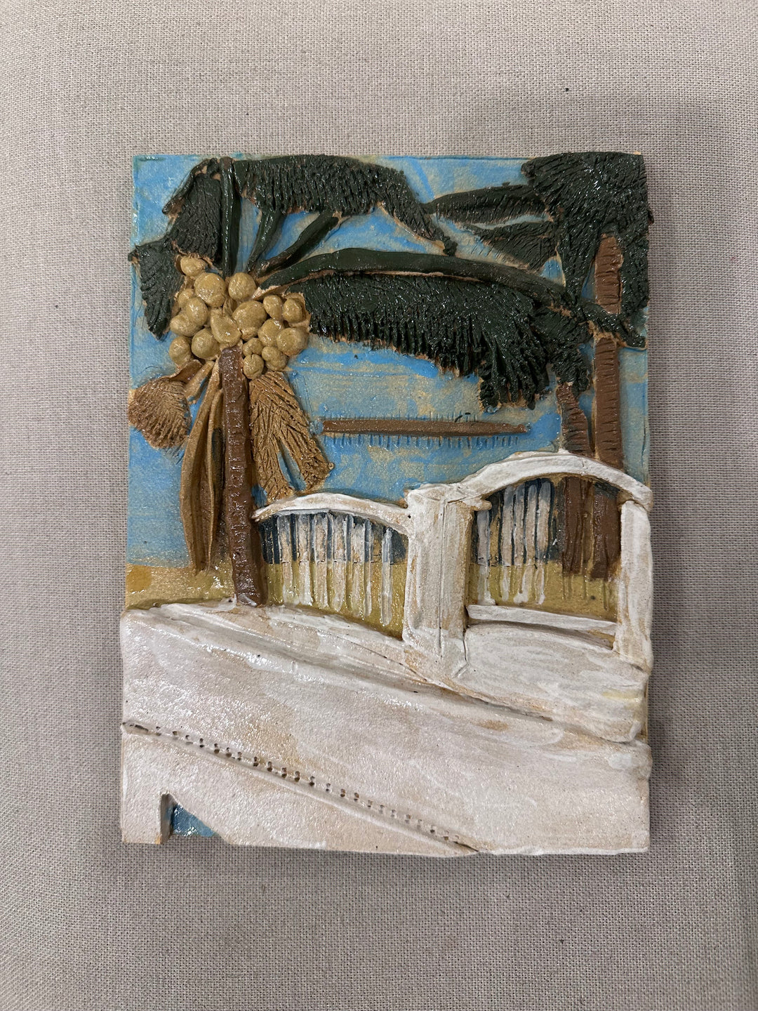 Kaelson Art - Clay Portrait Palm Trees