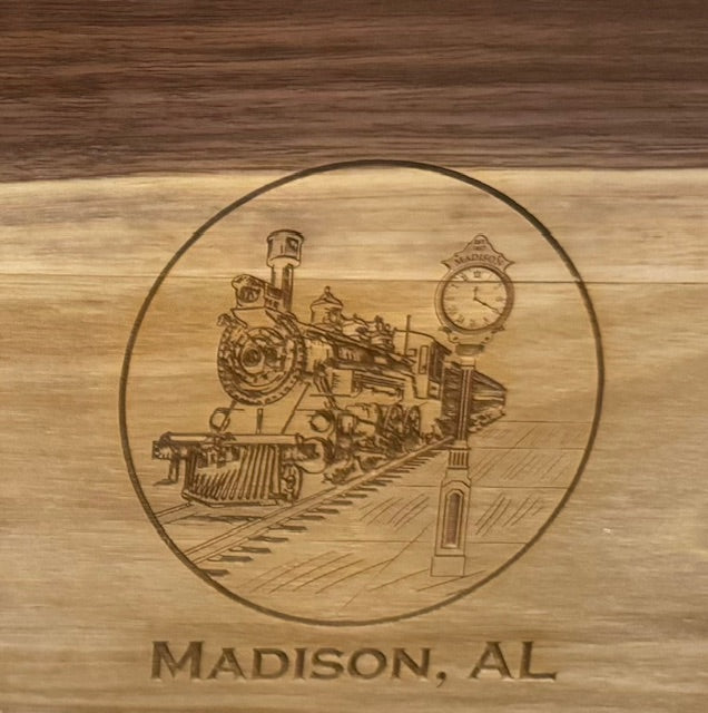 Laser-Engraved Walnut Cutting Boards - Locally Made (Various Styles)