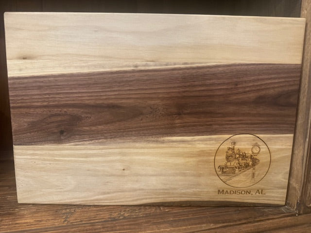 Laser-Engraved Walnut Cutting Boards - Locally Made (Various Styles)