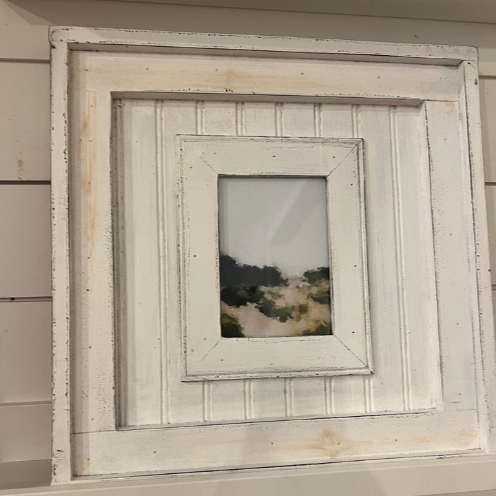 Landscape White Wood Framed Wall Decor