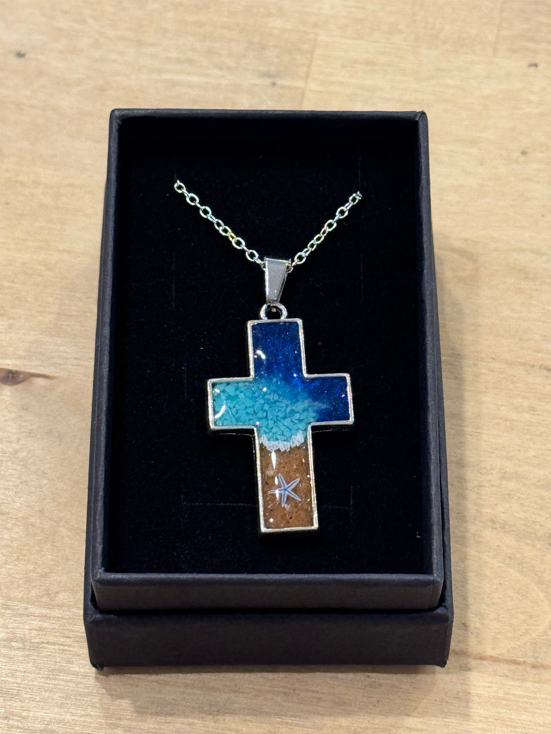 Necklace with Resin Pendant
