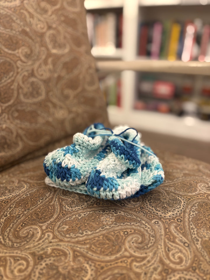 Crocheted Baby Hat and Bootie Set