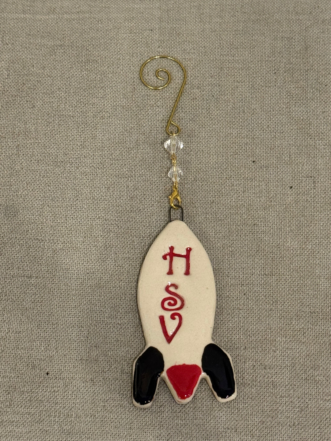 Pottery Rocket HSV Ornaments by Missy McDonald
