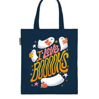 I Love Booooks Canvas Tote Bag