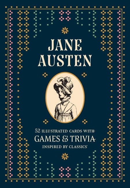 Jane Austen 52 Illustrated Cards with Games & Trivia Inspired by Classics