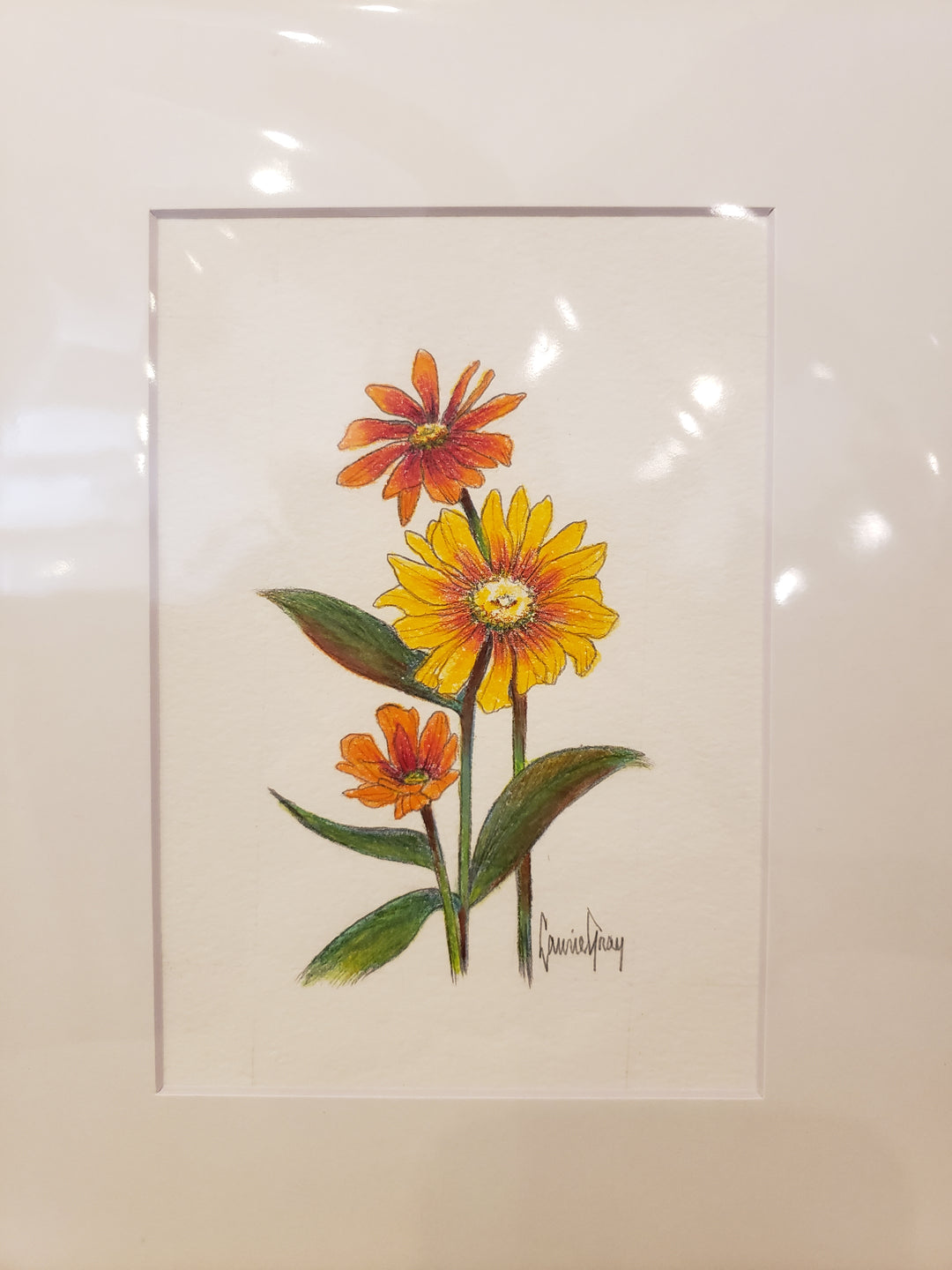 Matted Original Paintings by Laurie Gray