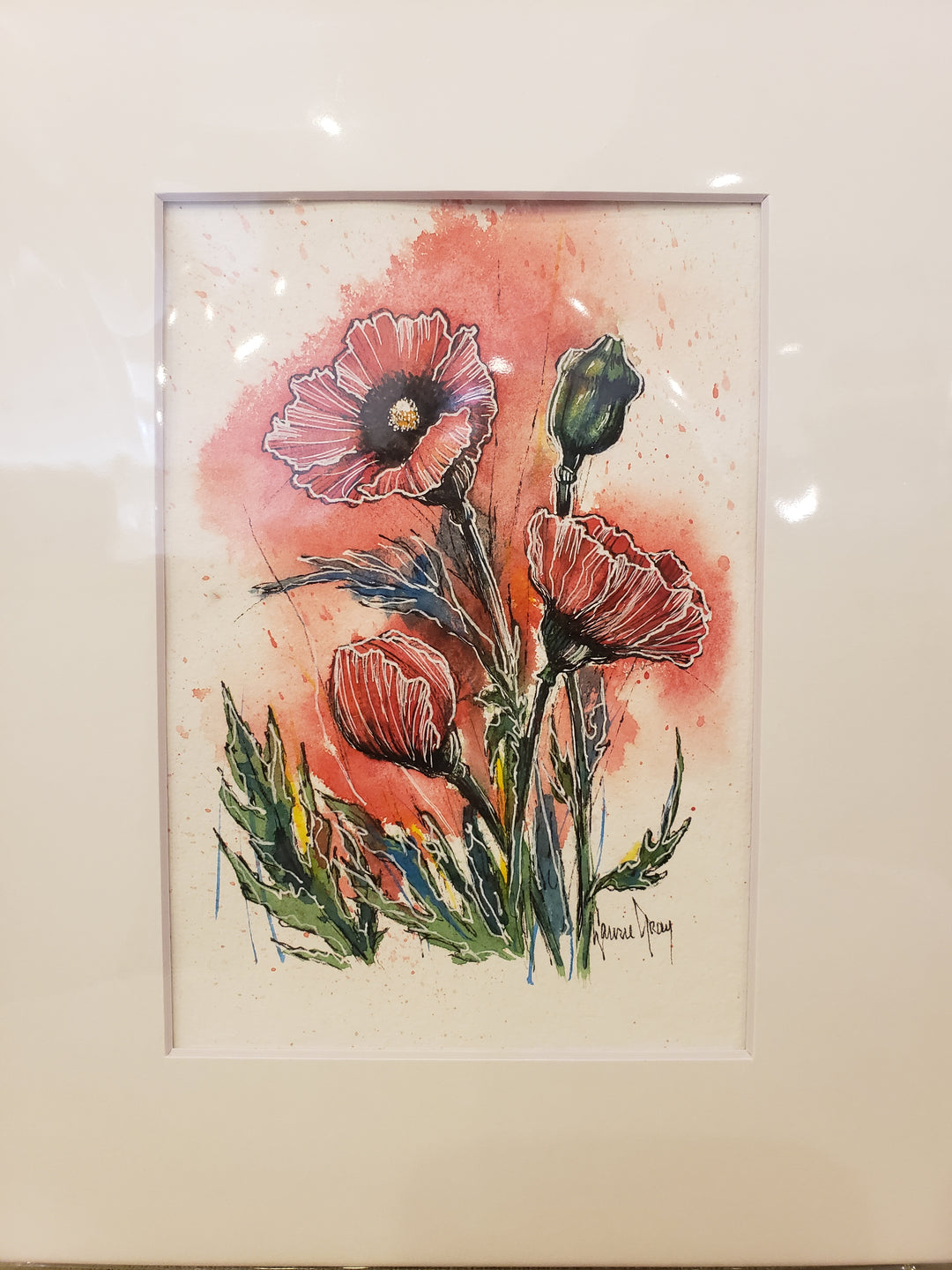 Matted Original Paintings by Laurie Gray