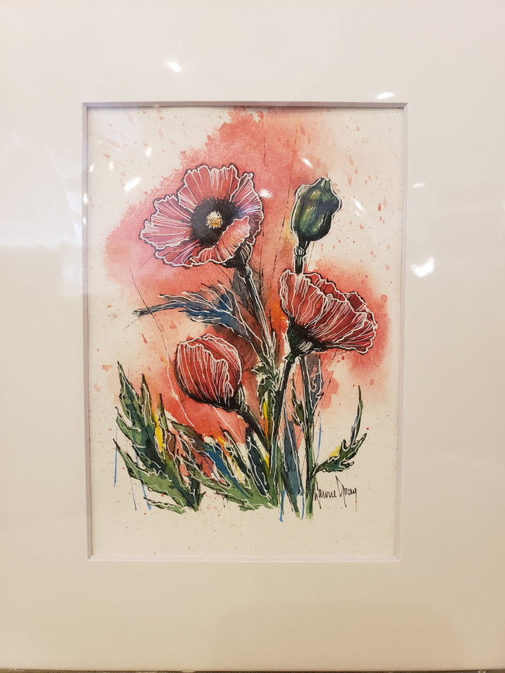 Matted Original Paintings by Laurie Gray