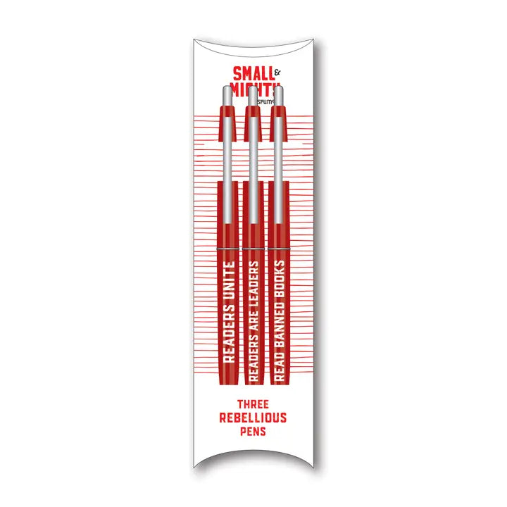 Three Rebellious Pens - Red