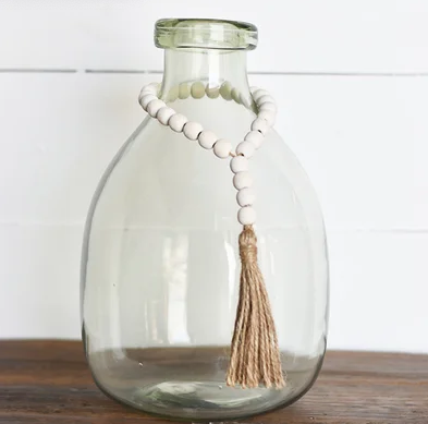 Washed Bead Decor with Tassel