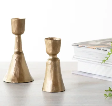 Gold Candle Holders - 2 Styles