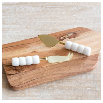 Marble Cheese Set with Gift Box