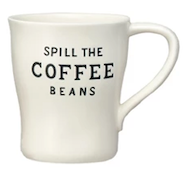 Stoneware Mug with Coffee Saying - 6 Styles