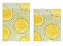 Reusable Fabric Beeswax Food Bags - Set of 2, 12 Styles