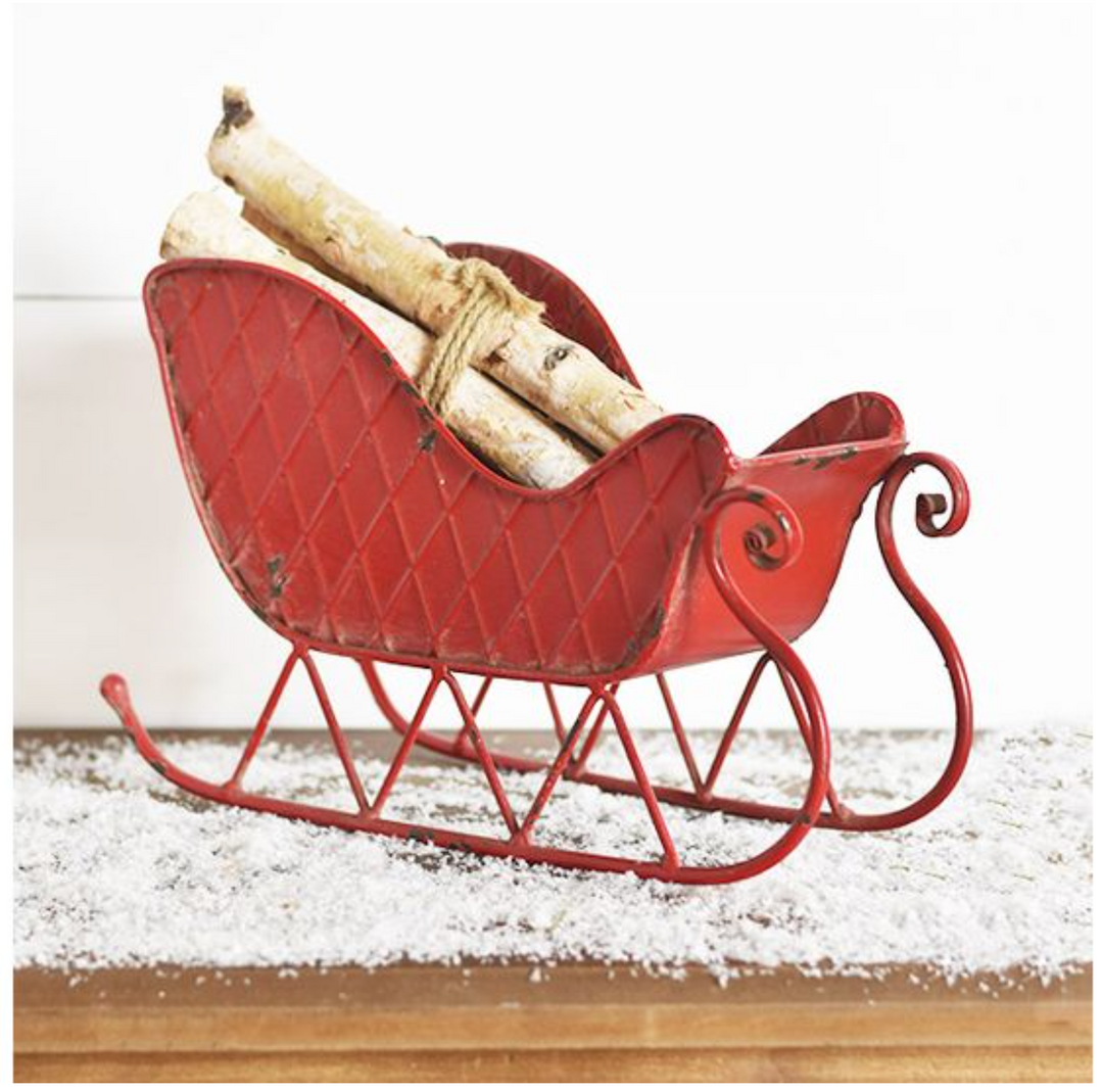 Red Tin Sleigh