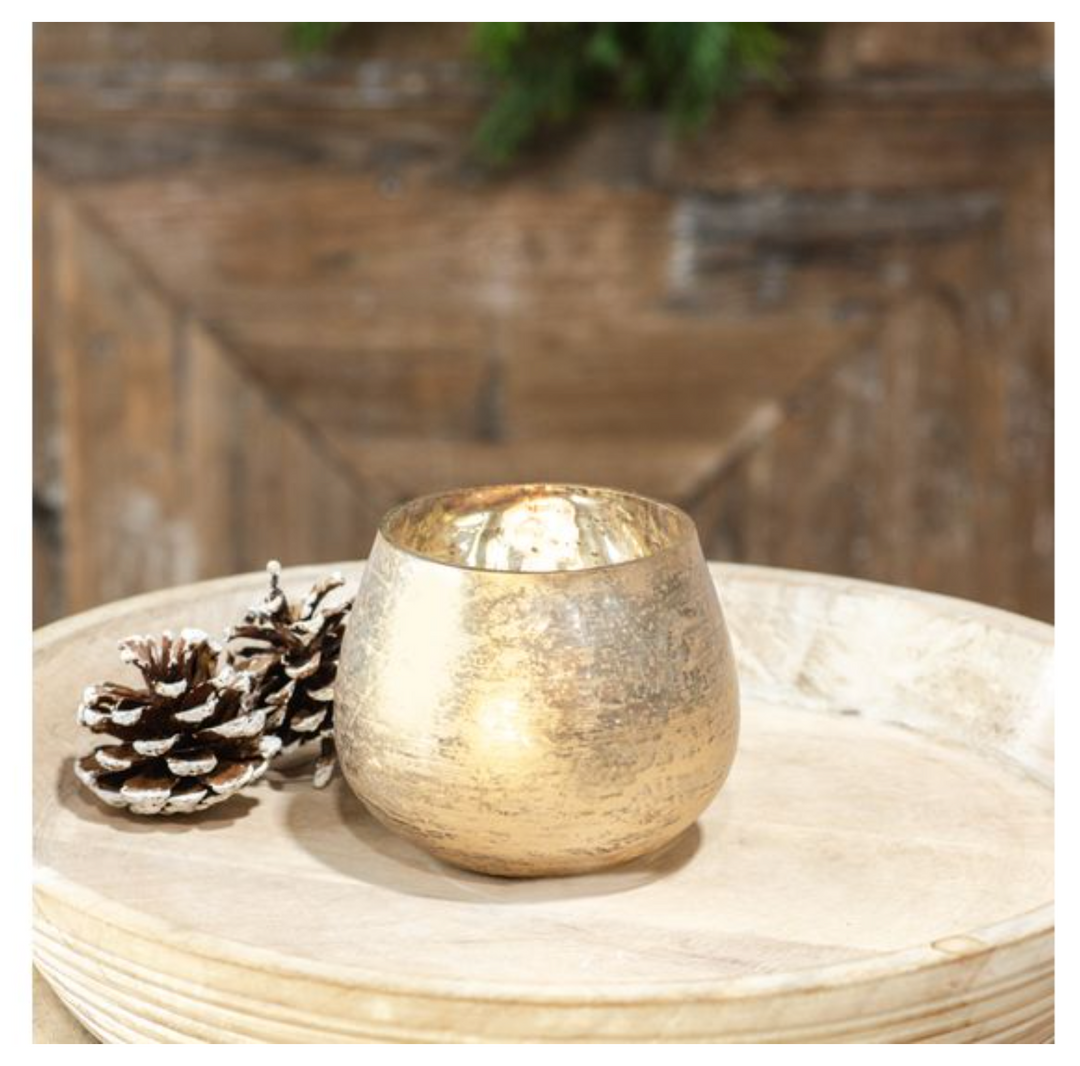 Gold Foil Votive Holder