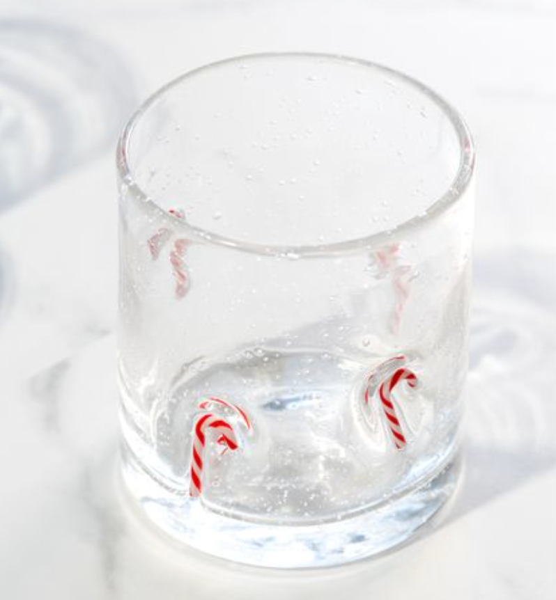 Candy Cane Glass