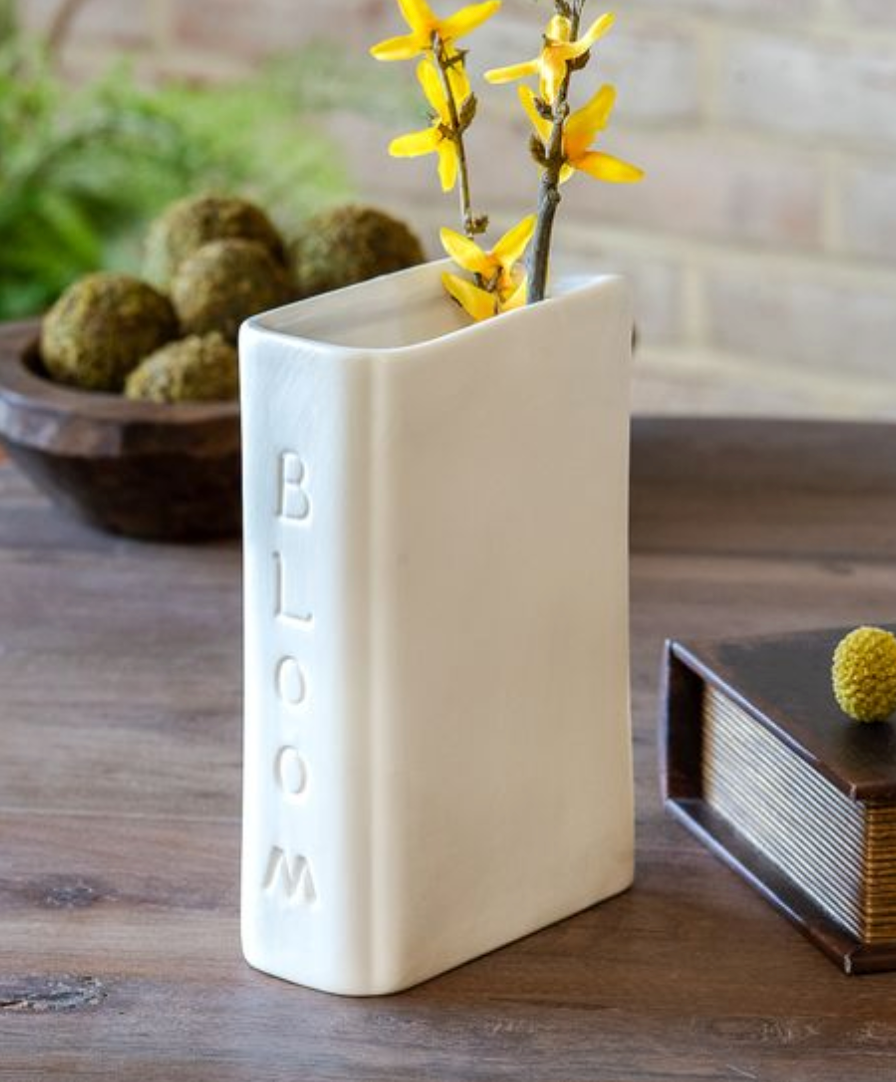 Ceramic Book Vase/Planter