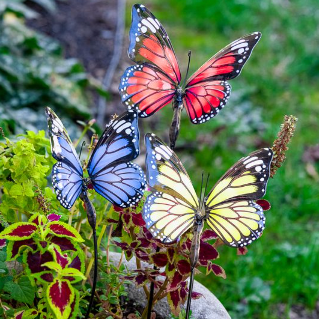 Metal Butterfly Stake