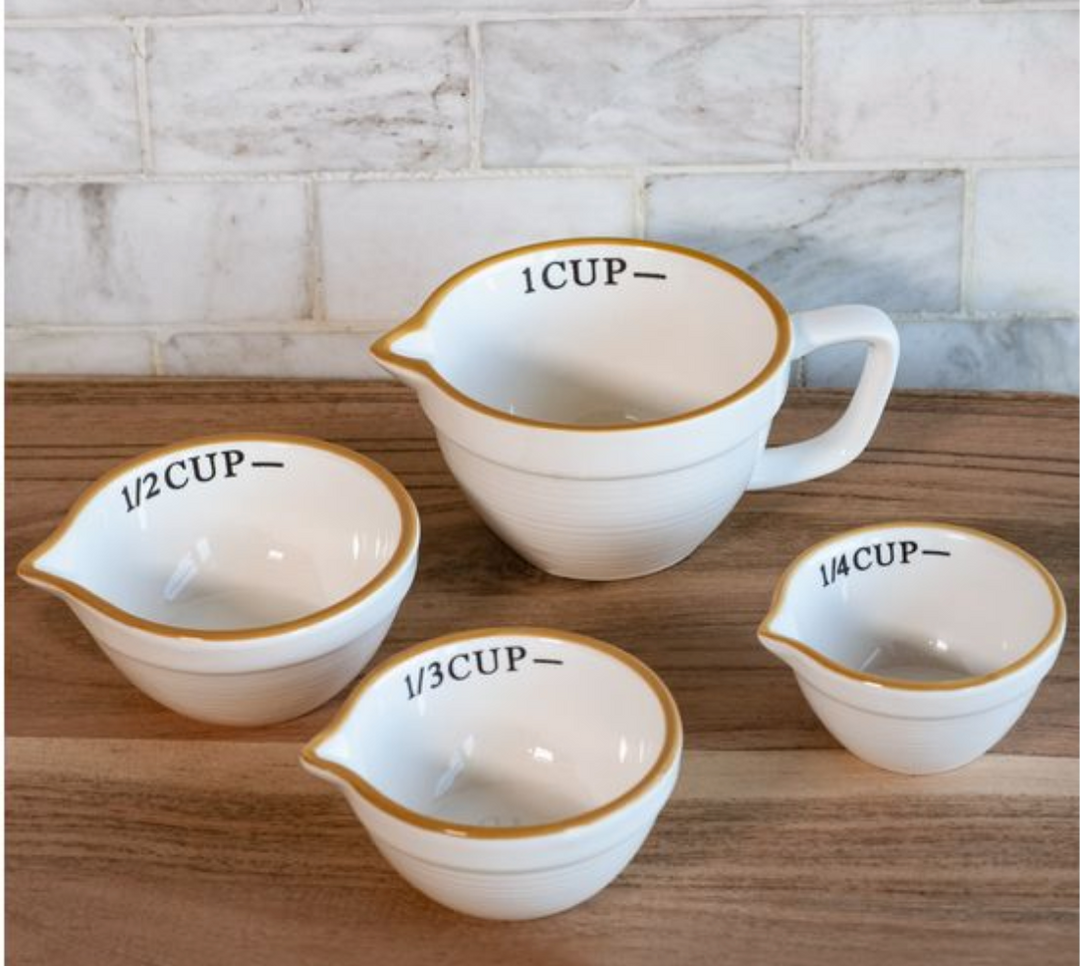 Ceramic Measuring Cups - Set of 4