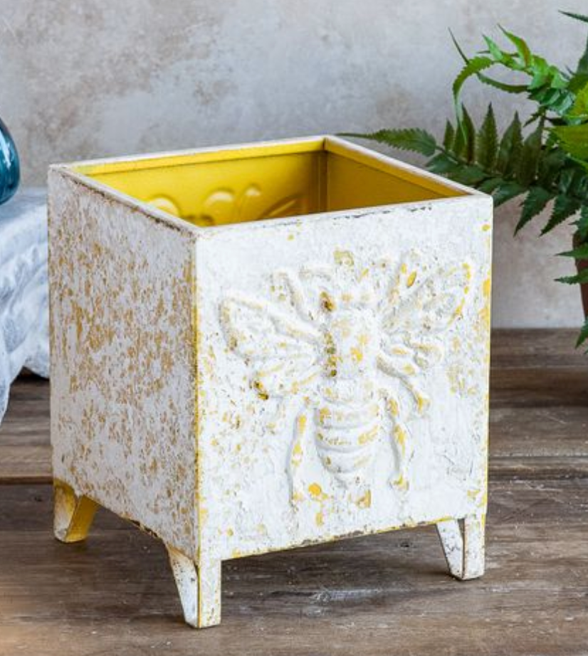 Metal Bee Planter