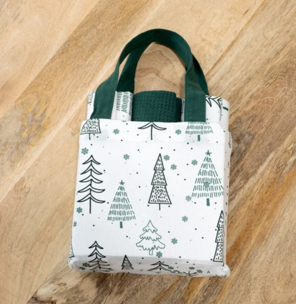 Holiday Tea Towels in Bag - Gift Set (2 Styles)