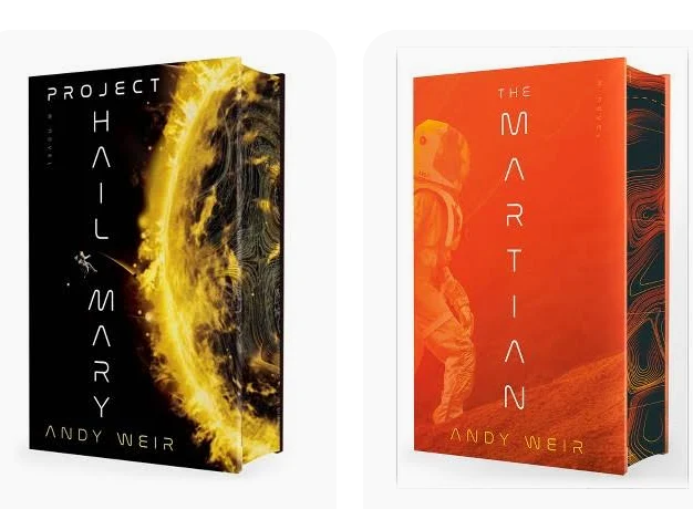Deluxe Hardcover Editions of The Martian And Project Hail Mary by Andy Weir